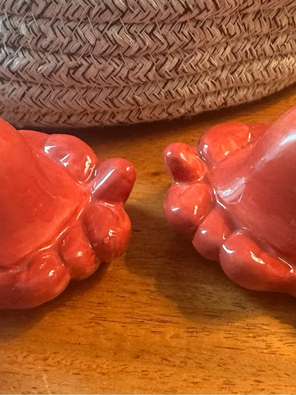 Vintage Ceramic Crab Salt and Pepper Shaker Set Ocean Beach Decor